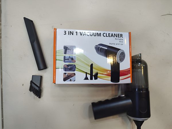 "3-in-1 Portable Mini Vacuum Cleaner, Duster, and Air Pump – Wireless Handheld Blower for Efficient Cleaning and Dusting"