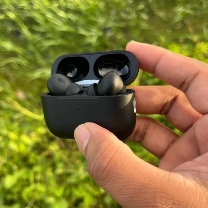 "AirPods Pro 2nd Generation: Titanium Wireless Earbuds in White and Matte Black"